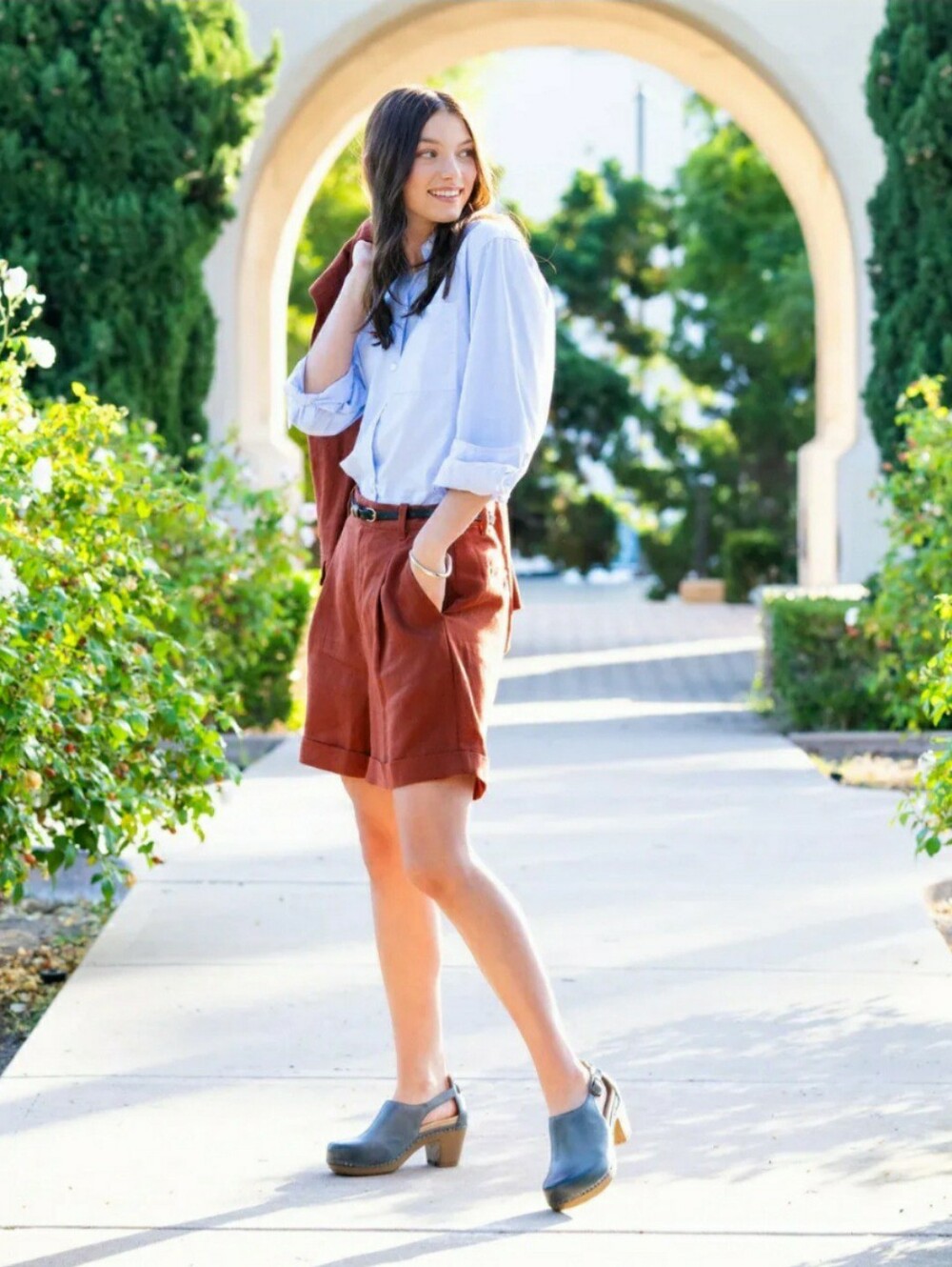 Breezy Blue Dansko Sassy Clogs Heel Pumps Slingback Sandal Shootie Cottage Boho♡ - Picture 4 of 12